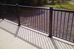 Ivory Aluminum Deck with Railing